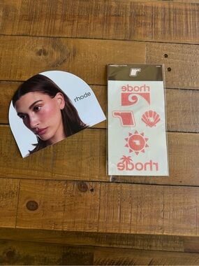RHODE Pink Temporary Tattoos